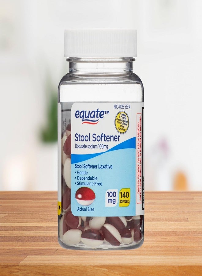 Create and Bundle Equate Stool Softener Laxative Softgels 100mg - Effective, Gentle Constipation Relief, Easy-to-Swallow, 140 Count Pack for Regular Digestive Support + CreateAndBundle Sticker - Image 4